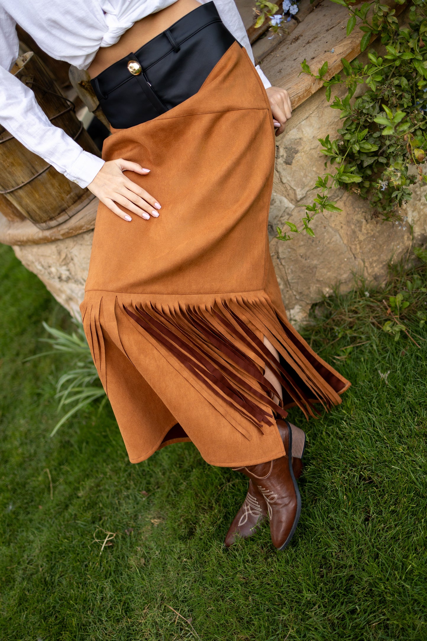 Suede Skirt