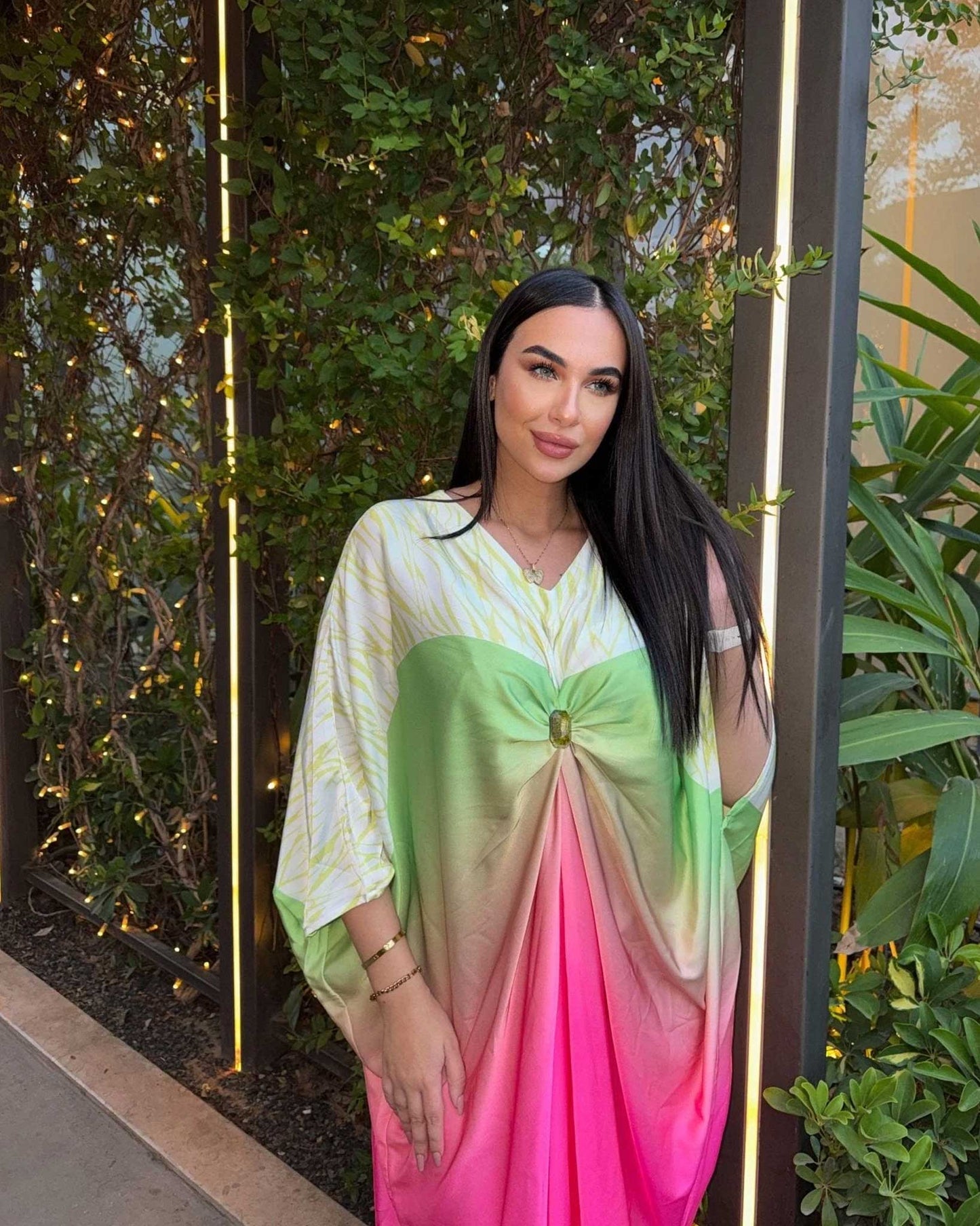 Beach dress with luxurious gradient colors