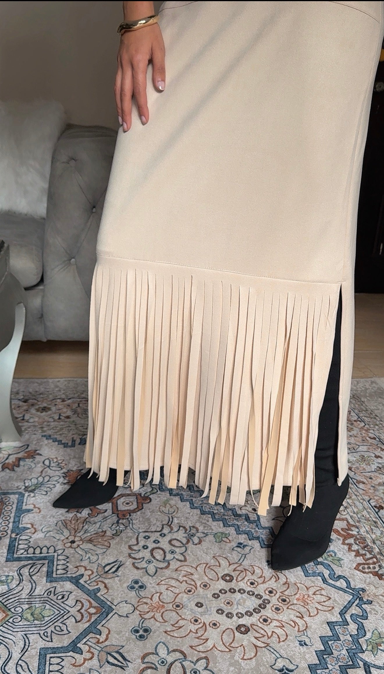 Suede Skirt