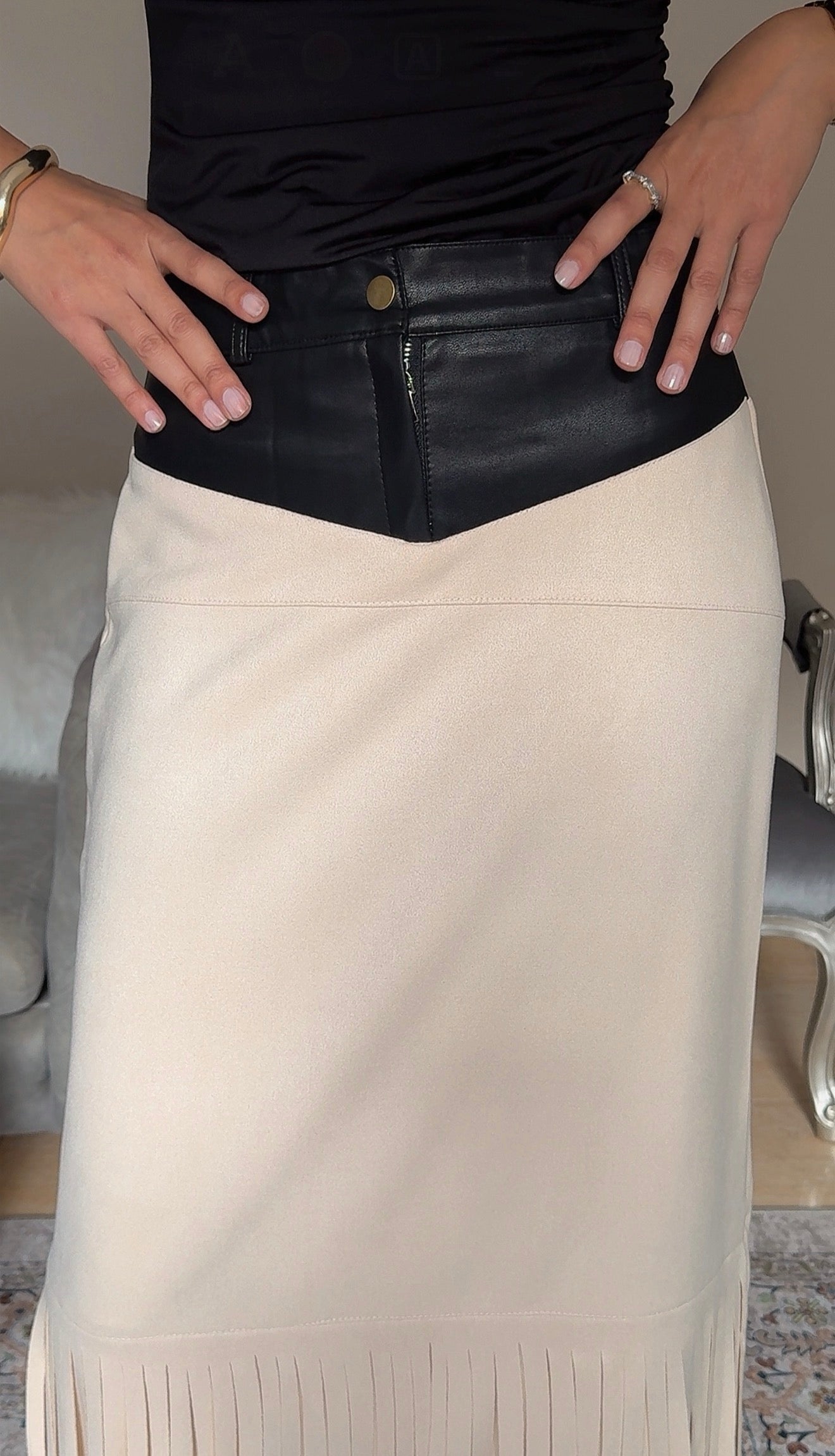Suede Skirt