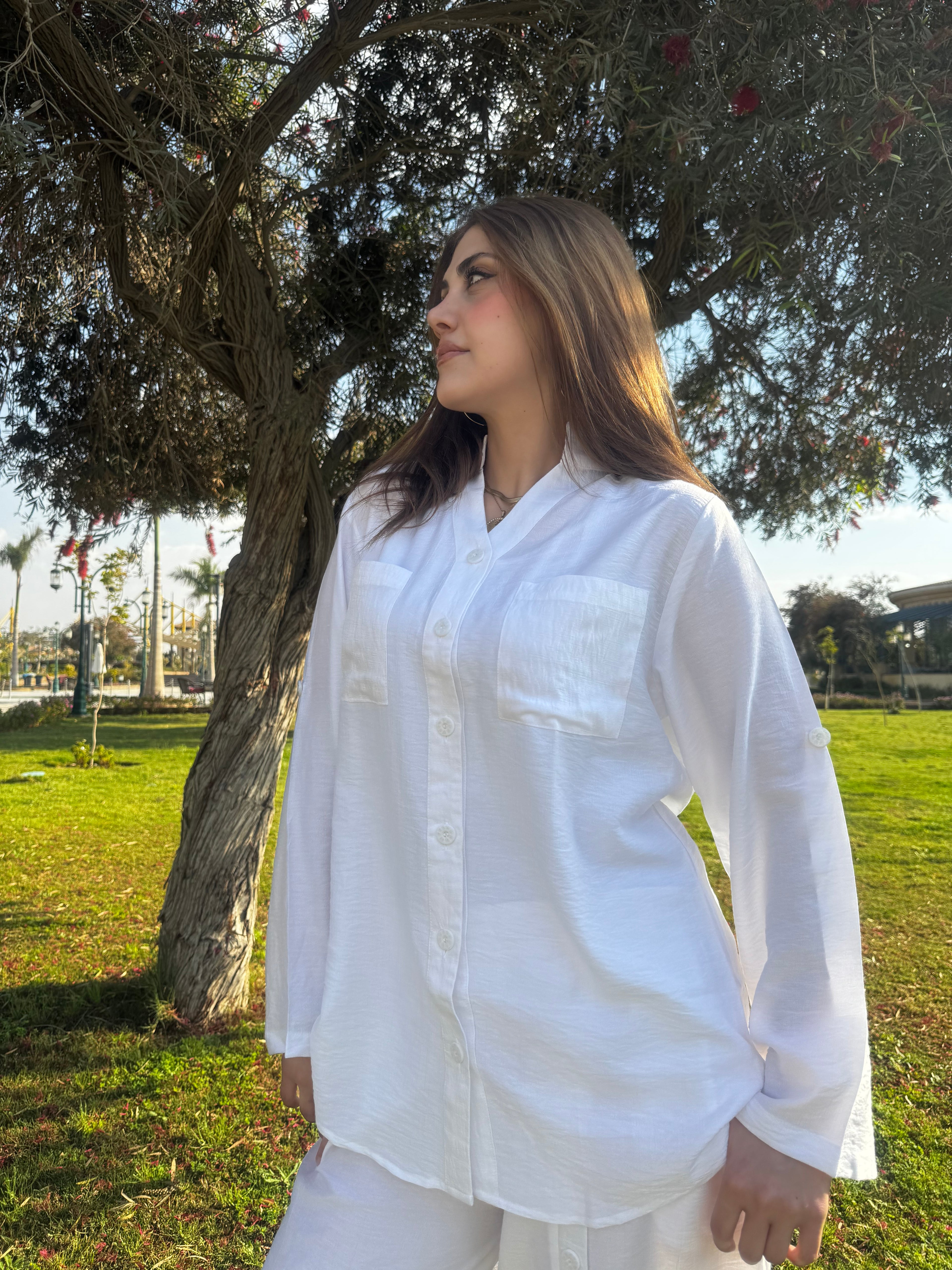 Linen Summer Set - White
