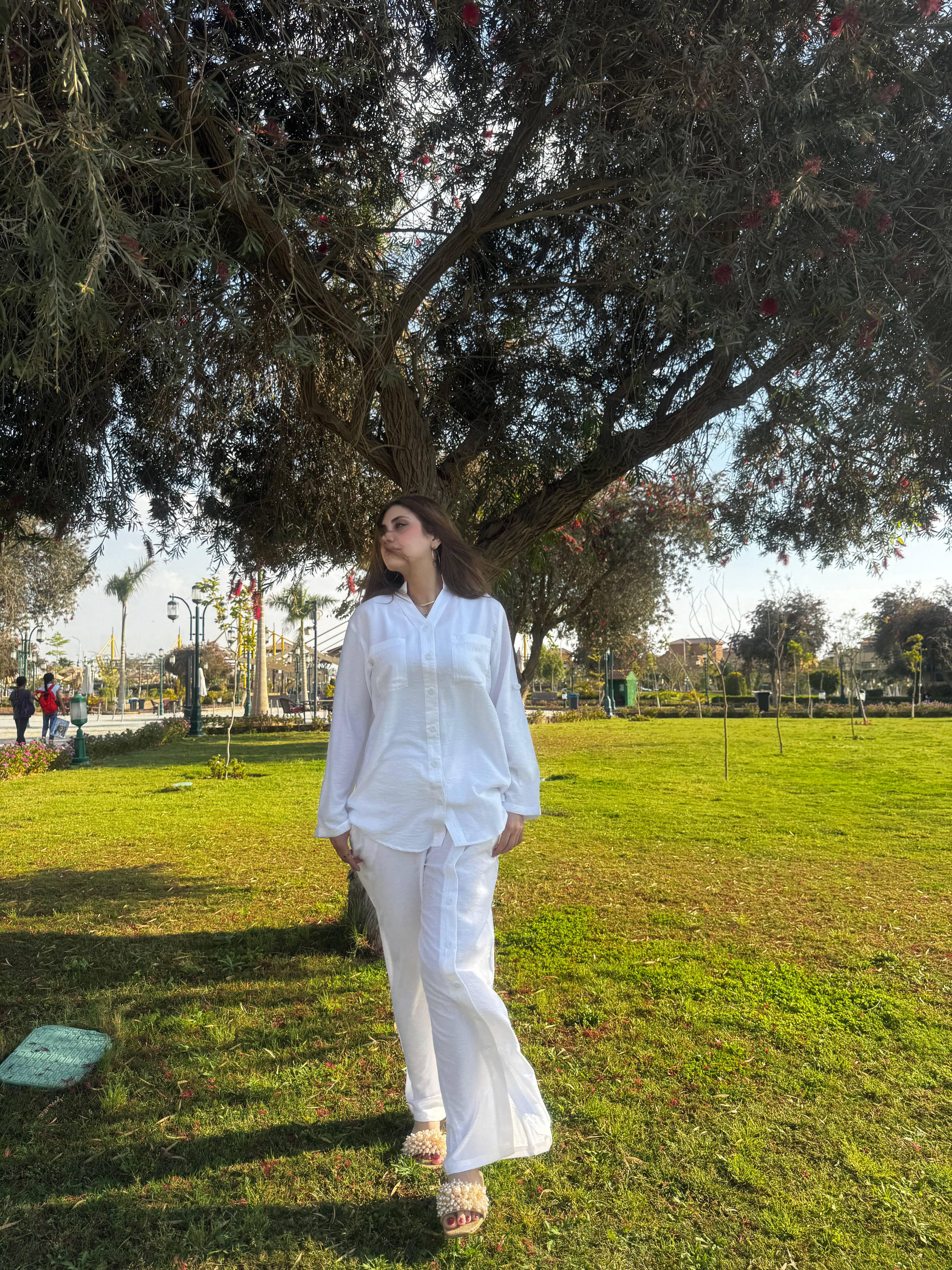 Linen Summer Set - White