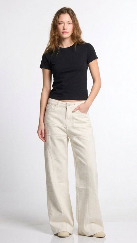 Wide Leg Statement Jeans