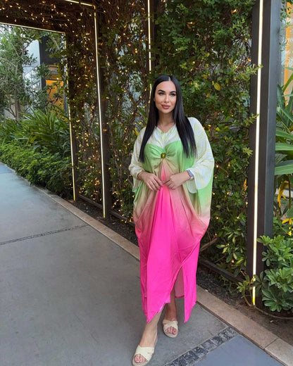 Beach dress with luxurious gradient colors