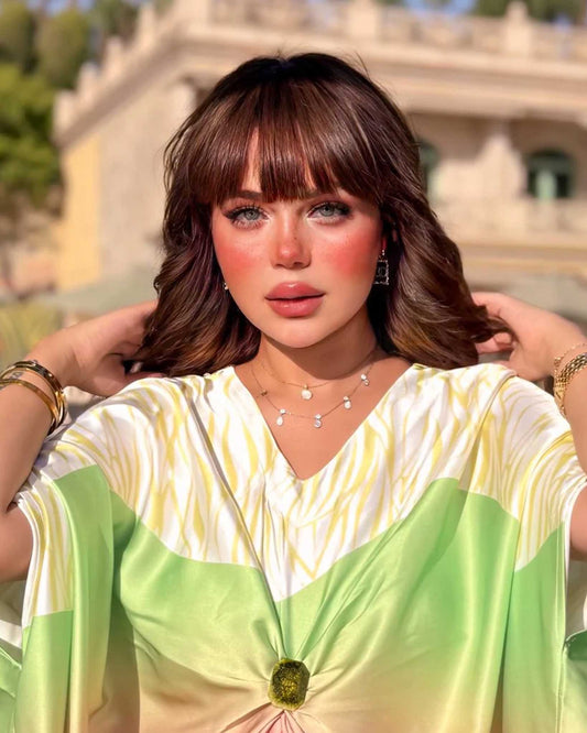 Beach dress with luxurious gradient colors