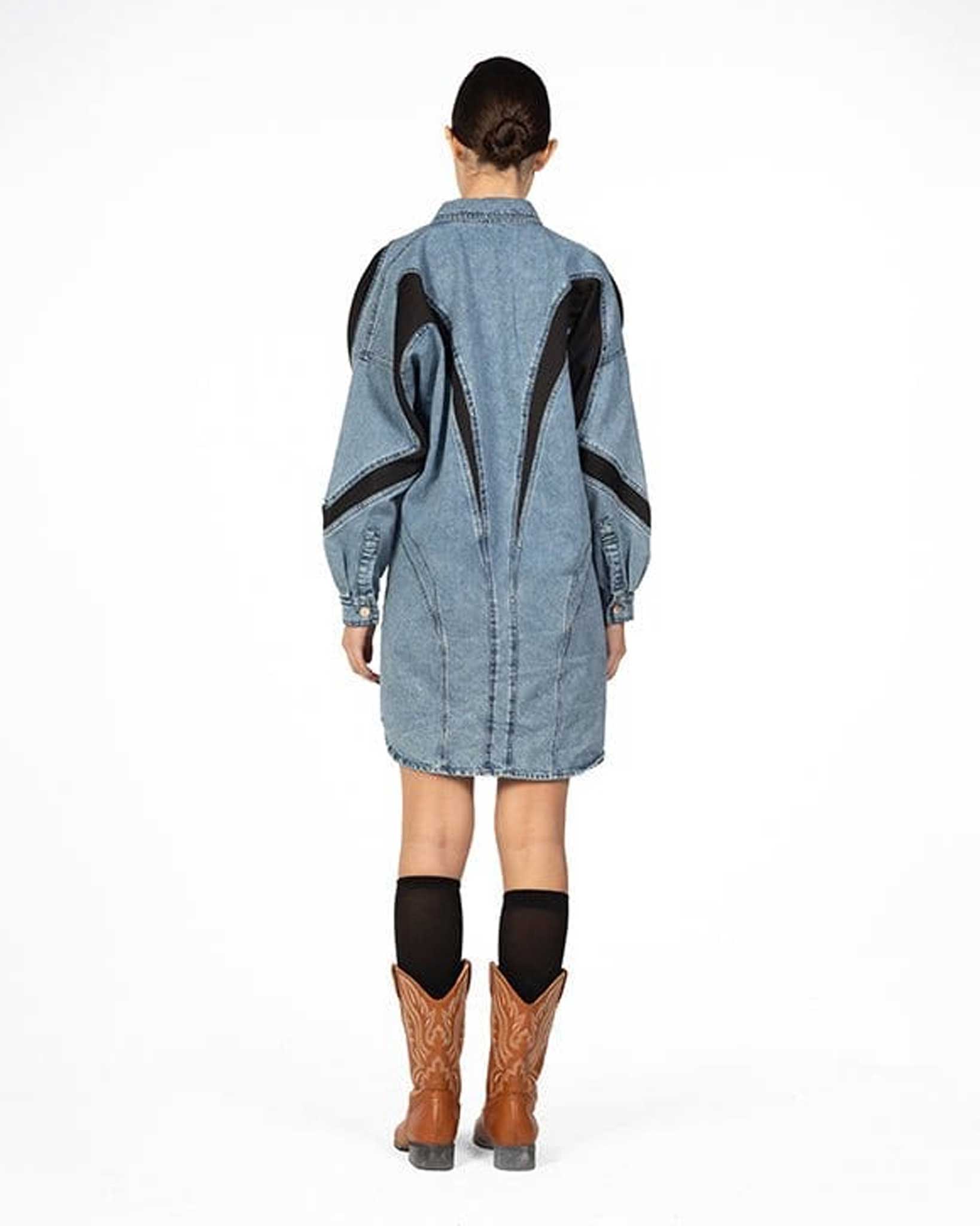 Blackened Blue Dress