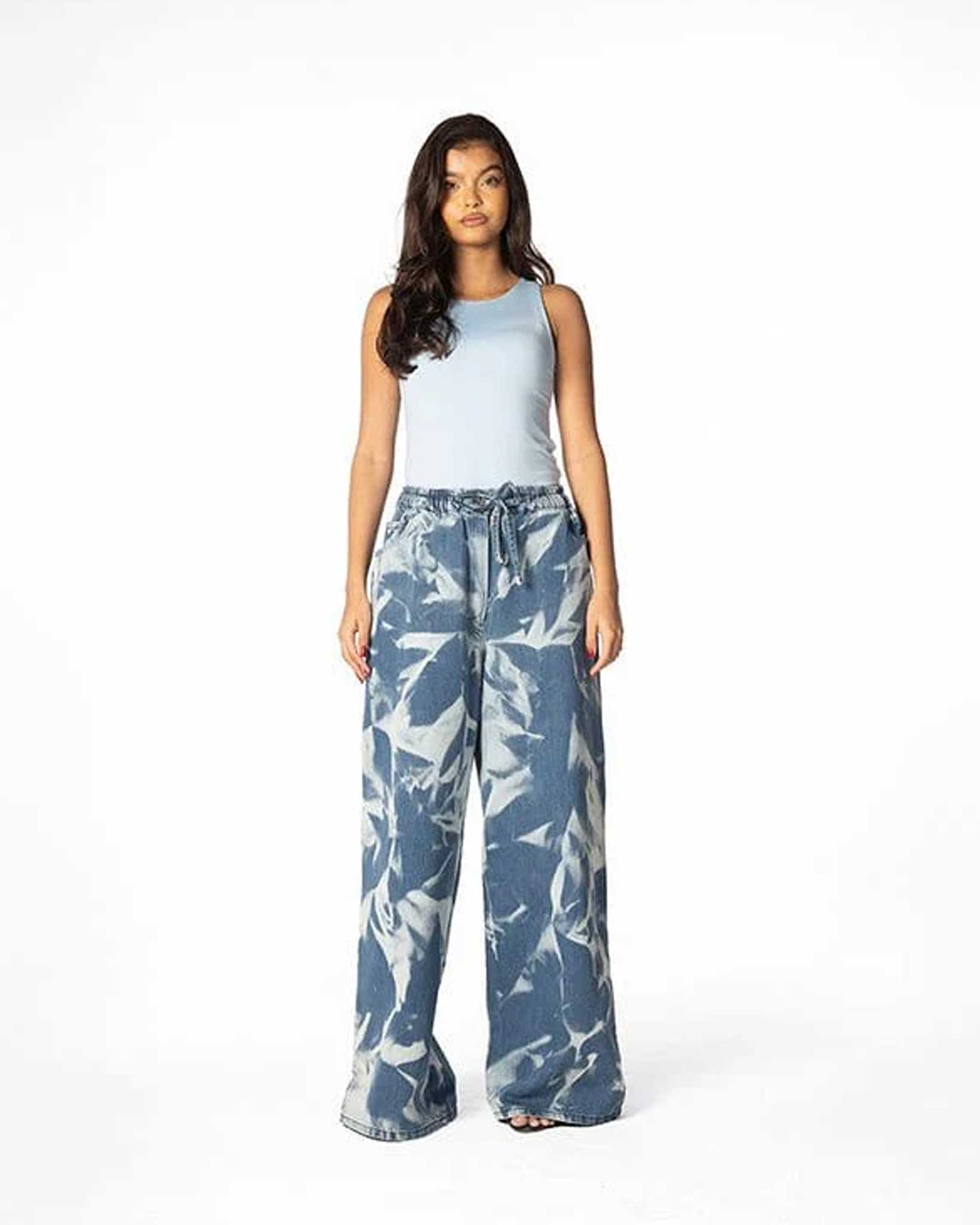 Cloud Wash Denim Pants