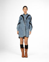 Blackened blue dress