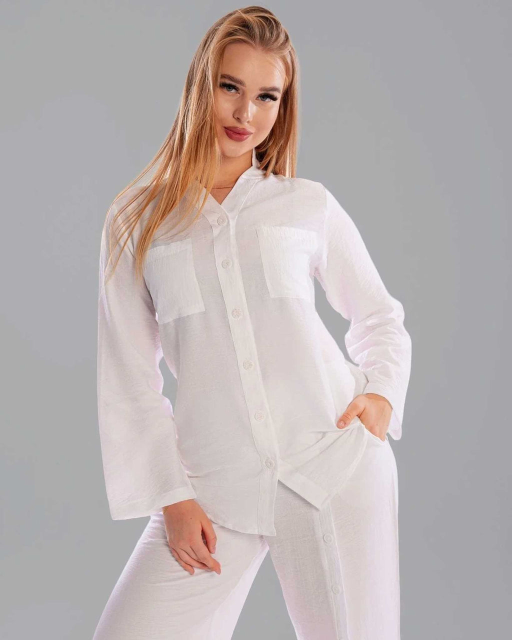 Linen Summer Set - White