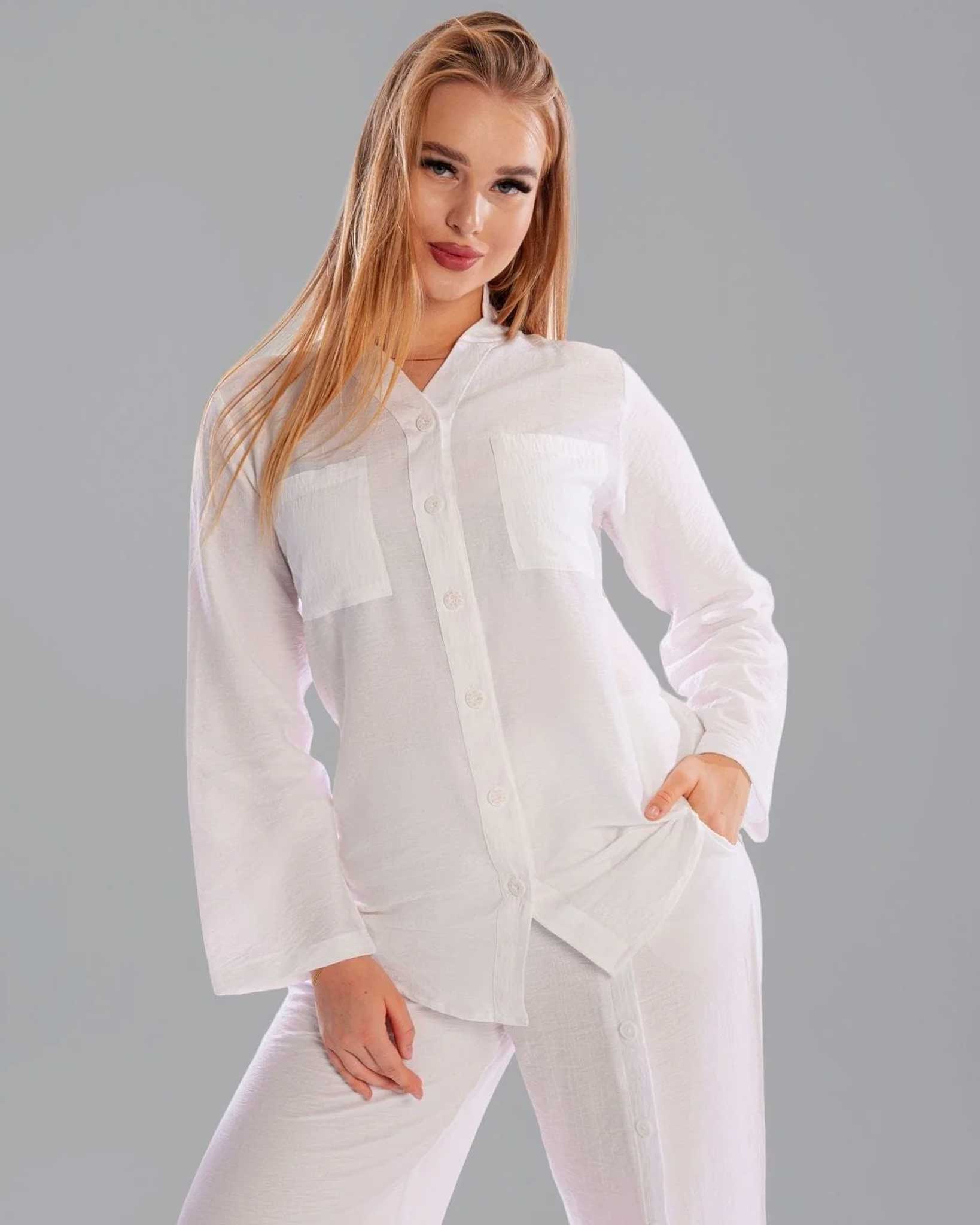 Linen Summer Set - White