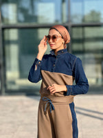 Brownstone Denim Set - Brown