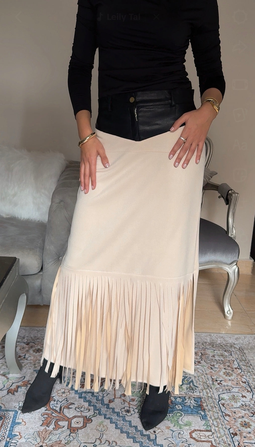 Suede Skirt