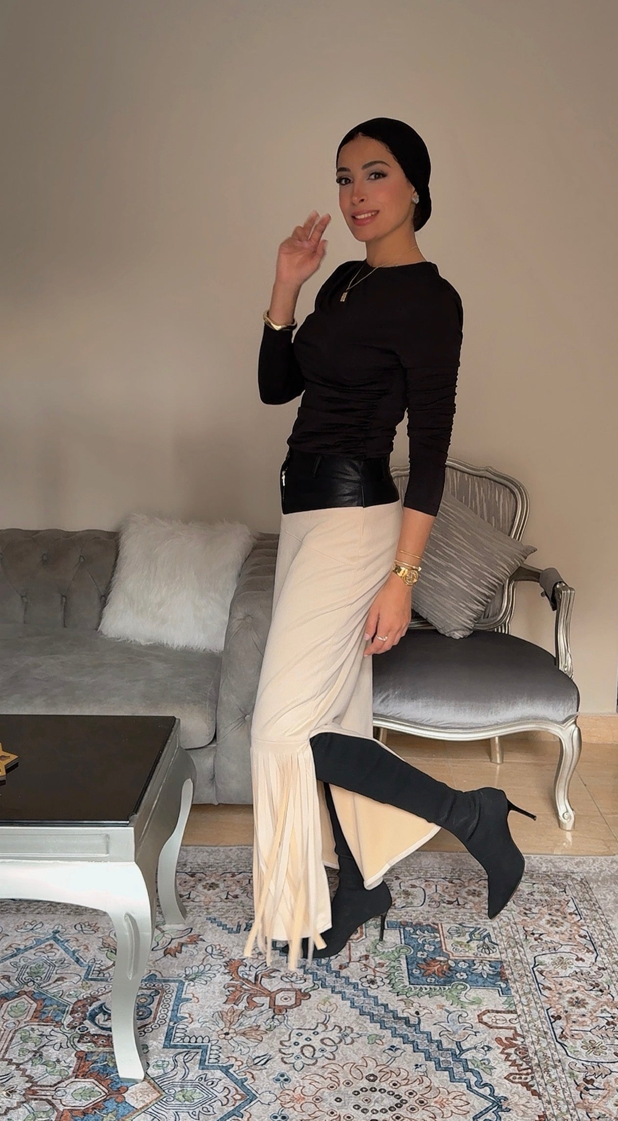Suede Skirt