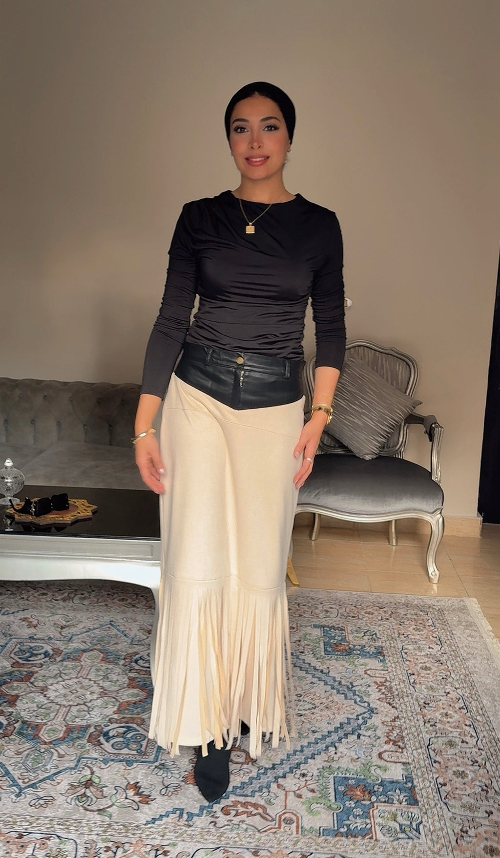 Suede Skirt