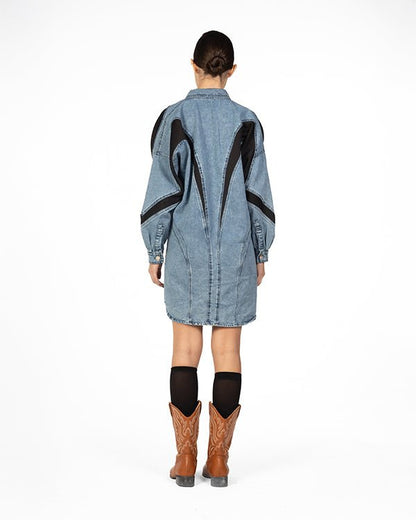 Blackened blue dress - Elara